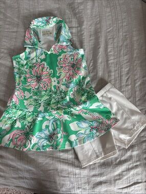 Lilly Pulitzer Girls Luxletic dress and shorts